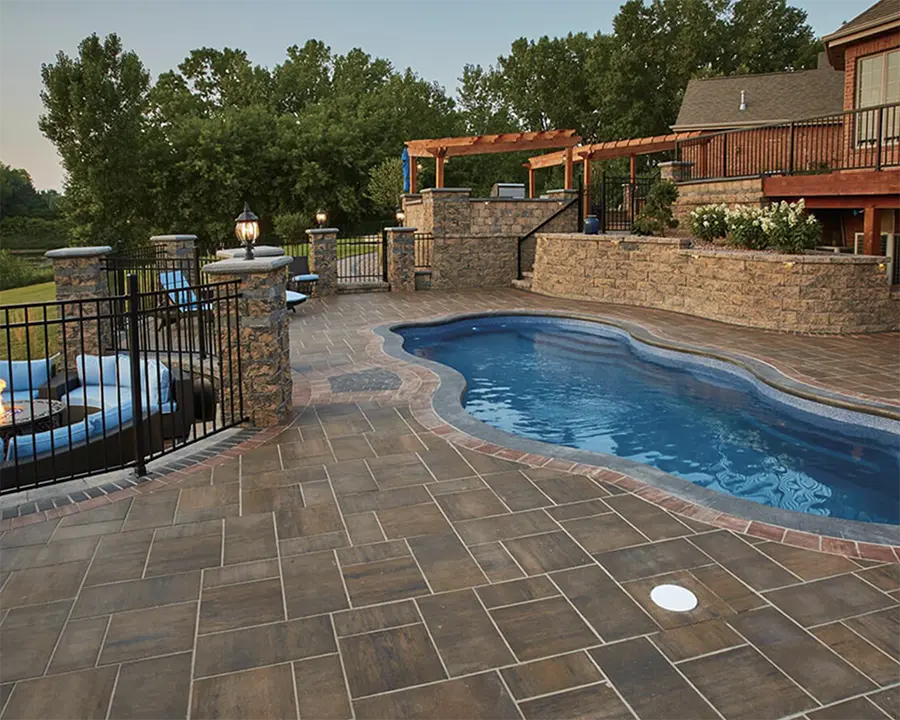 Pavers by the pool